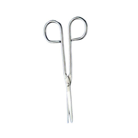 Busse, Utility Scissors Nurse 5-1/4 Inch Length Floor Grade Stainless Steel Sterile Finger Ring Handle Angled Sharp Tip Blunt Tip, Count of 1 Busse