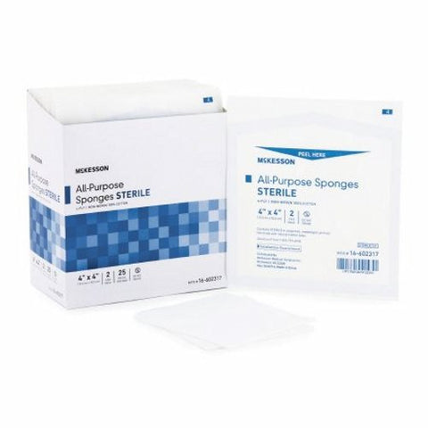 McKesson, Nonwoven Sponge 4 X 4 Inch 4-Ply Sterile 16-602317, 1 Pack McKesson
