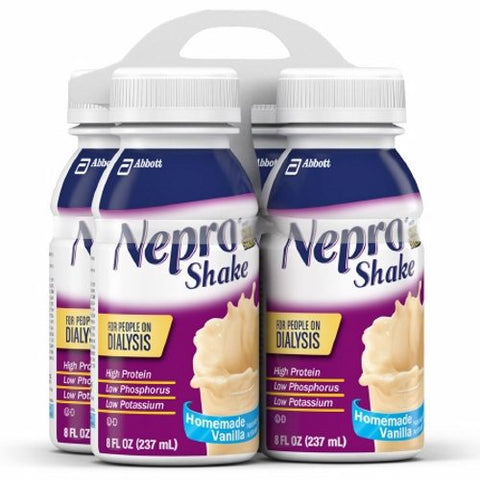 Abbott Nutrition, Nepro Shake Oral Supplement Vanilla Flavor, 8 oz, pack of 4 Abbott Nutrition