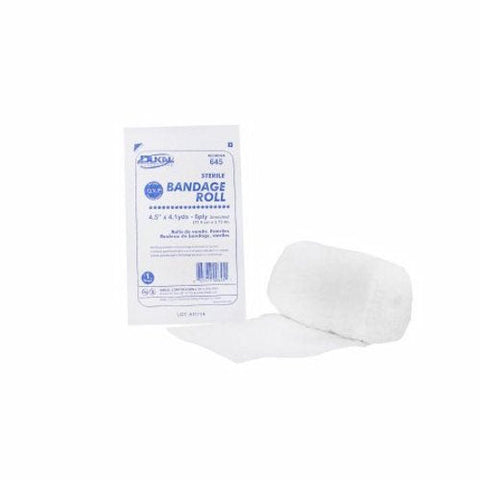 Dukal, Fluff Bandage Roll Dukal Cotton 6-Ply 4-1/2 Inch X 4-1/10 Yard Roll Shape Sterile, 1 Pack Dukal