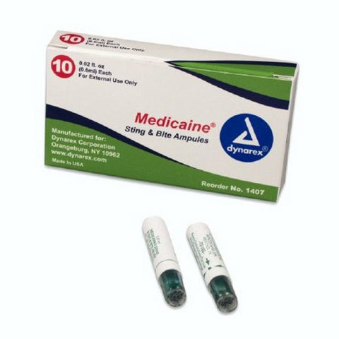 Dynarex, Sting and Bite Relief Topical Swab 6 mL Ampule, 6 Ml, Box Of 10 Dynarex