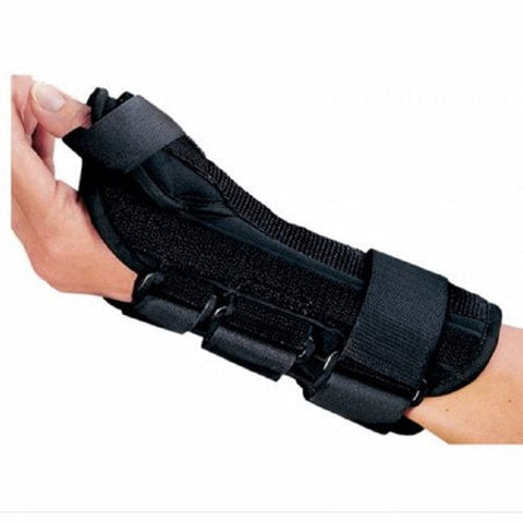 DJO, Wrist Brace with Abducted Aluminum Foam Spandex Plastic Right Hand Black Medium 79-87305, Count of 1 DJO