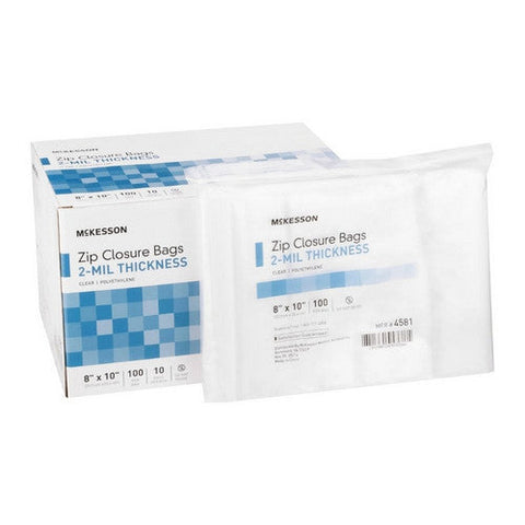McKesson, Zip Closure Bag McKesson 8 X 10 Inch Polyethylene Clear, 1 Pack McKesson