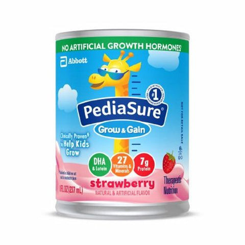 Abbott Nutrition, Pediatric Oral Supplement PediaSure  Grow & Gain Strawberry Flavor 8 oz. Can Ready to Use, Count of 24 Abbott Nutrition