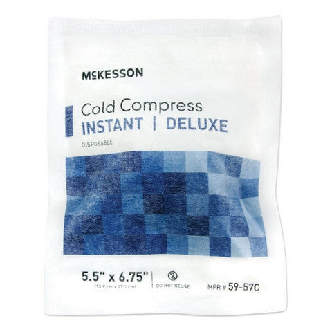 McKesson, Instant Cold Pack McKesson Deluxe General Purpose Small 5-1/2 X 6-3/4 Inch Soft Cloth Disposable, Count of 24 McKesson