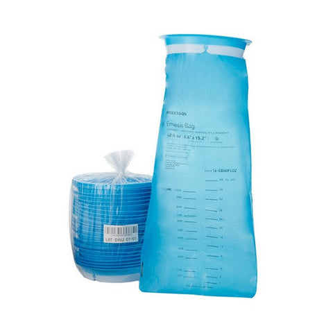 McKesson, Emesis Bag McKesson 40 oz. Blue, Count of 25 McKesson