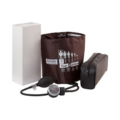 McKesson, Aneroid Sphygmomanometer with Cuff McKesson LUMEON 2-Tube Pocket Size Hand Held Size Large, Case Of 12 McKesson