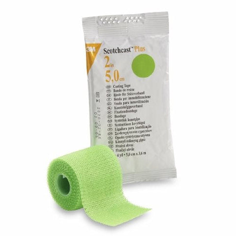 3M, Cast Tape 3M Scotchcast Plus 2 Inch X 12 Foot Fiberglass Bright Green, Box Of 10 3M
