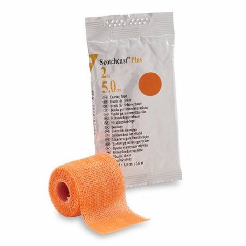 3M, Cast Tape 3M Scotchcast Plus 2 Inch X 12 Foot Fiberglass Bright Orange, Box Of 10 3M