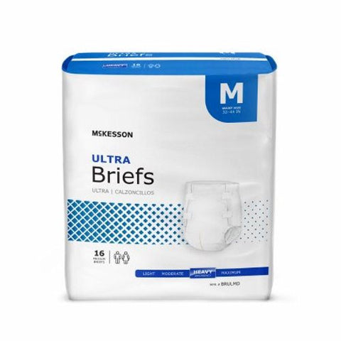 McKesson, Unisex Adult Incontinence Brief Ultra Medium Disposable Heavy Absorbency, Count of 1 McKesson