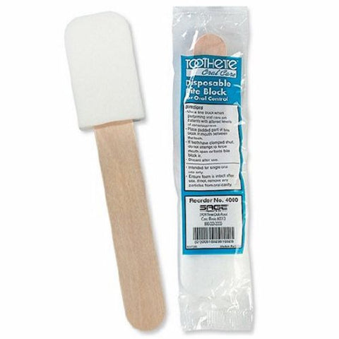 ToothettePlus, Bite Block Tongue Depressor Plastic Disposable, Count of 144 ToothettePlus