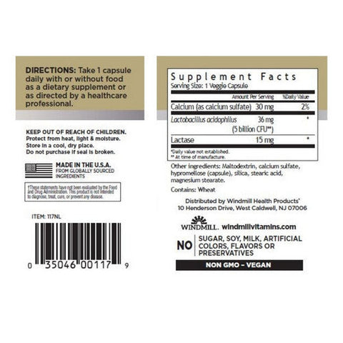 Windmill Health, Super Acidophilus Probiotic, 60 Caps Windmill Health