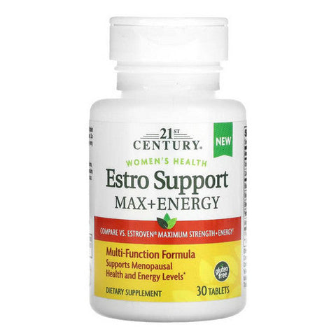 21st Century, Estro Support Max + Energy, 30 Tabs 21st Century