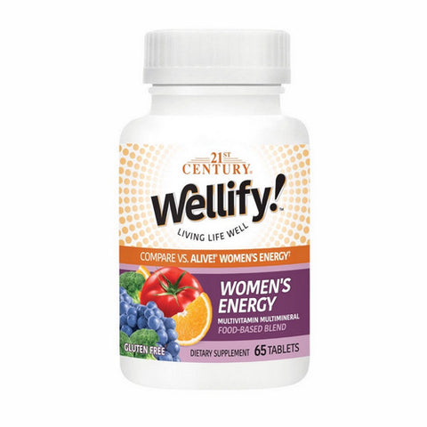 21st Century, Wellify! Women'S Energy Multivitamin Multimineral, 65 Tabs 21st Century