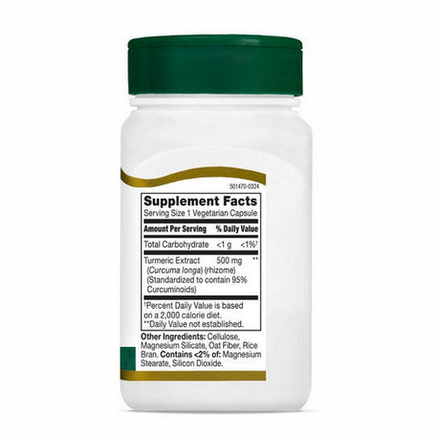 21st Century, Curcumin 95% Extract, 500 Mg, 45 Veg Caps 21st Century
