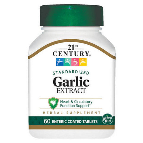 21st Century, Garlic Extract, 60 Tabs 21st Century