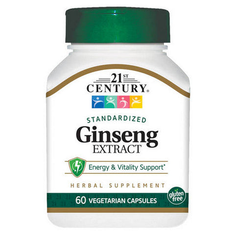 21st Century, Ginseng Extract, 60 Veg Caps 21st Century