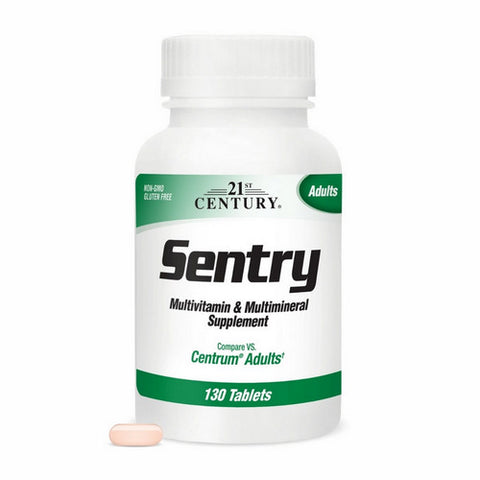 21st Century, Sentry Adults Multivitamin And Multimineral, 130 Tabs 21st Century