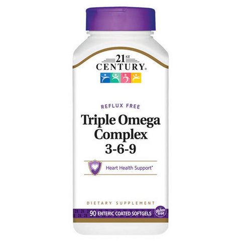 21st Century, Triple Omega Complex 3-6-9, 90 Softgels 21st Century