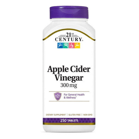 21st Century, Apple Cider Vinegar, 300mg, 250 Tabs 21st Century