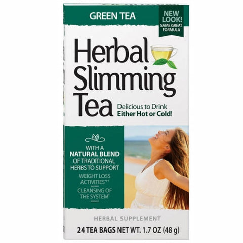 21st Century, Herbal Slimming Tea, Green Tea 24 Bags 21st Century