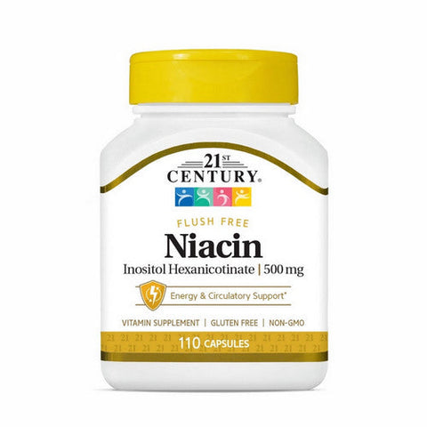 21st Century, Niacin, 500mg, 110 Caps 21st Century