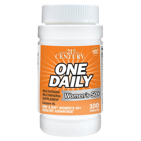 21st Century, One Daily 50+ Women's, 100 Tabs 21st Century