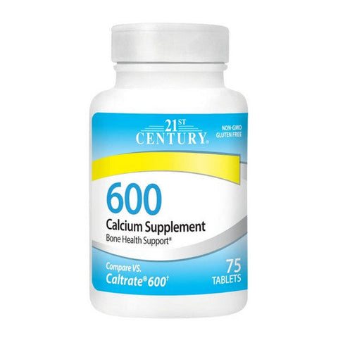 21st Century, Calcium Supplement, 600 mg, 75 Tabs 21st Century