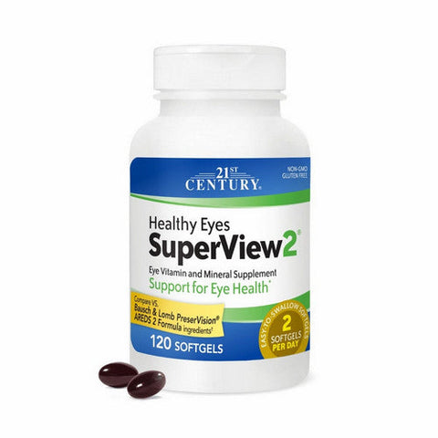 21st Century, Healthy Eyes Superview2, 120 Softgels 21st Century