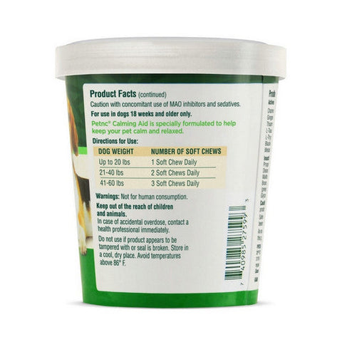 Pet NC, Calming Aid Soft Chews All Dogs Liver, 6.3 Oz Pet NC