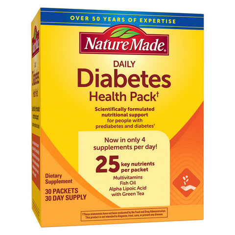 Nature Made, Daily Diabetes Health Pack, 30 Count Nature Made