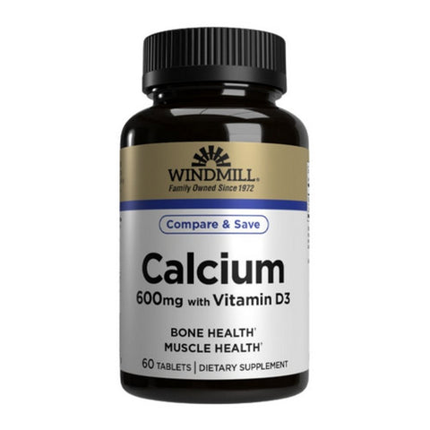 Calcium with Vitamin D3 60 Tabs by Windmill Health