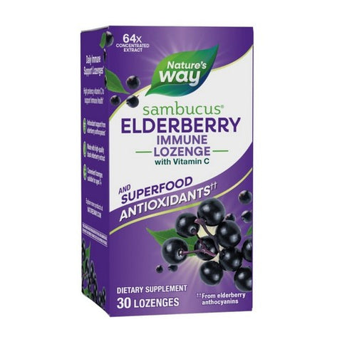 Sambucus Elderberry Immune Lozenge 30 Count by Nature's Way