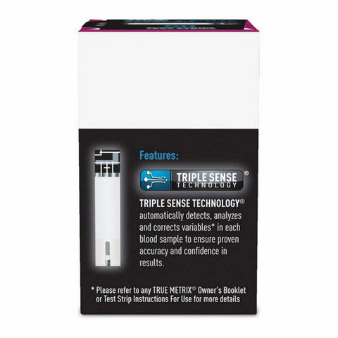 True Metrix, Self Monitoring Blood Glucose Test Strips, 50 Count