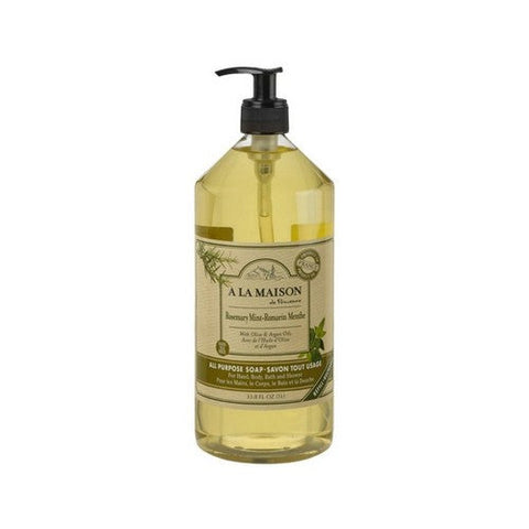 A La Maison, Liquid Soap Rosemary Mint, Rosemary Mint 33.8 Oz A La Maison