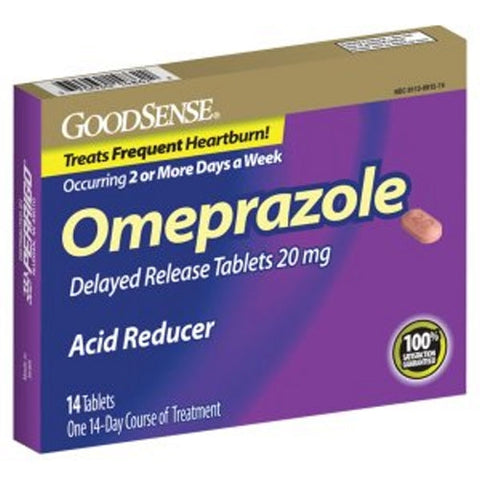 Good Sense, Omeprazole Delayed Release Tablets, 20 Mg, 14 Tabs Good Sense