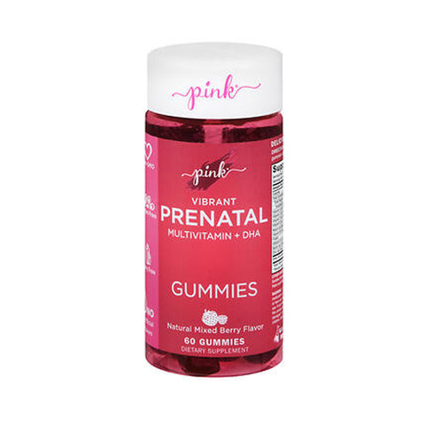 Pink Vibrant Prenatal Multivitamin + DHA Gummies 60 Gummies by Nature's Truth