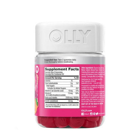 Olly, Undeniable Beauty Graprefruit Glam, 60 Count Olly