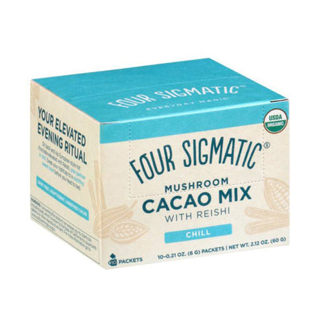 Four Sigma Foods Inc, Hot Cocoa Mix Reishi Mushroom, 10 Count Four Sigma Foods Inc