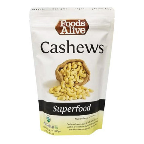 Foods Alive, Organic Cashews, 12 Oz Foods Alive