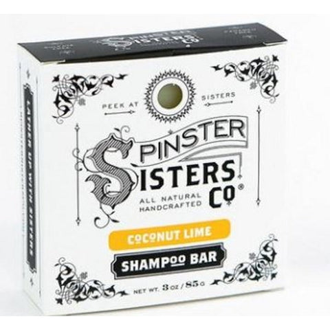 Spinster Sisters Co, Coconut Lime Shampoo Bar, 3 Oz Spinster Sisters Co