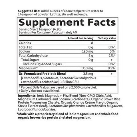 Garden of Life, Dr. Formulated Magnesium Powder, Orange, 7 Oz Garden of Life