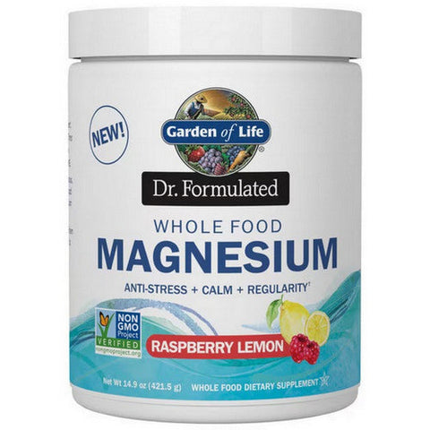 Garden of Life, Dr. Formulated Magnesium Powder, Raspberry Lemon, 14.9 Oz Garden of Life