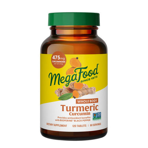 MegaFood, Turmeric Strength for Whole Body, 120 Tabs MegaFood