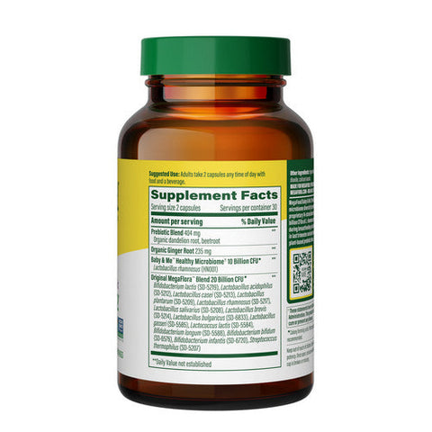 MegaFood, Baby & Me 2 Prenatal Probiotic Plus Prebiotic, 60 Caps MegaFood