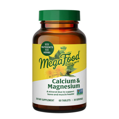 MegaFood, Calcium & Magnesium, 60 Tabs MegaFood