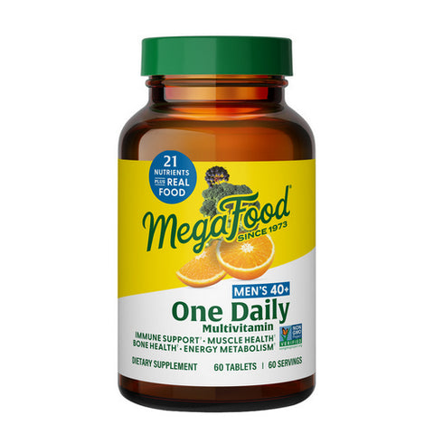 MegaFood, Men's 40+ One Daily Multivitamin, 60 Tabs MegaFood