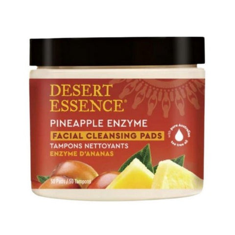 Desert Essence, Pineapple Enzyme Facial Cleansing Pads, 50 Count Desert Essence