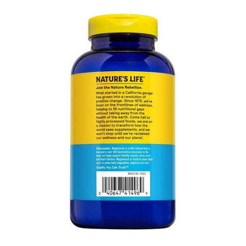 Nature's Life, Renewing Magnesium, 500 Mg, 275 Count Nature's Life