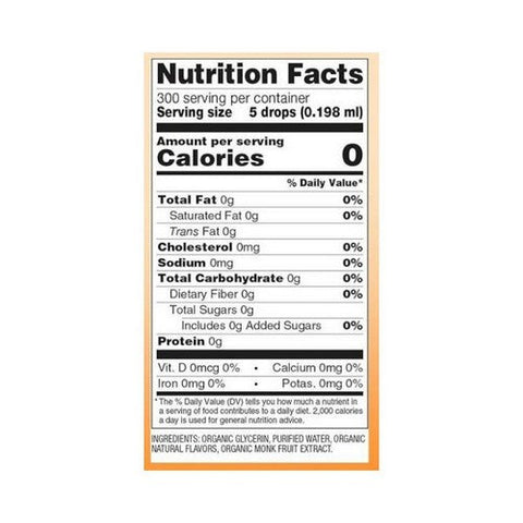 Sweetleaf Stevia, Organic Monk Fruit Sweetener Concentrate Creme Brulee, 2 Oz Sweetleaf Stevia
